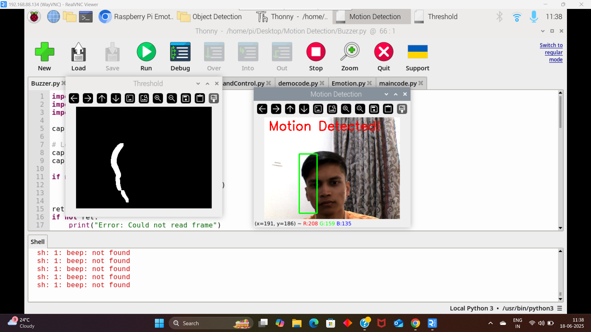 Motion Detection Buzzer